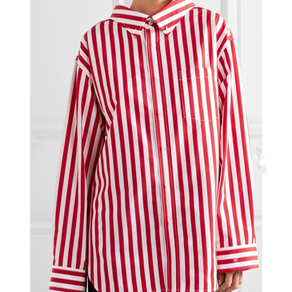 ❌SOLD❌BALENCIAGA Positively Conscious Striped Shir - Picture 3 of 8